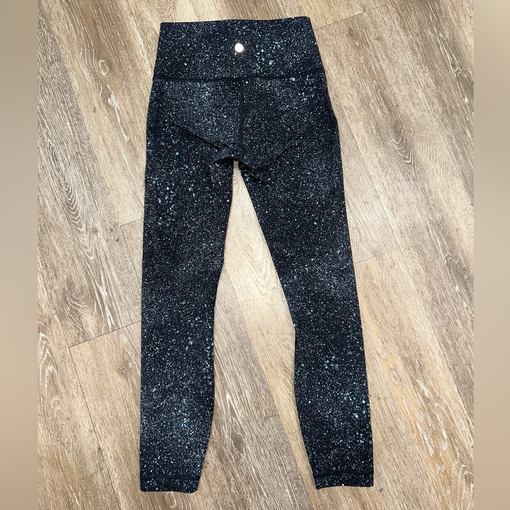 Lululemon Black Speckled Leggings - Picture 2 of 3